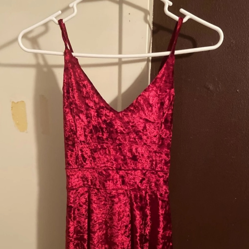 Red Velvet Midi dress